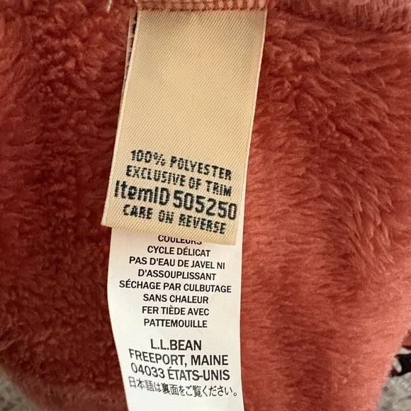 LL Bean Hi-Pile Fleece Jacket - Picture 6 of 6